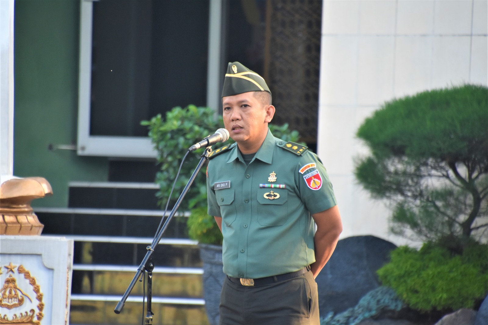 Pimpin Apel Pagi, Pasilog Berikan Arahan Kepada Prajurit dan PNS Korem 073/Makutarama